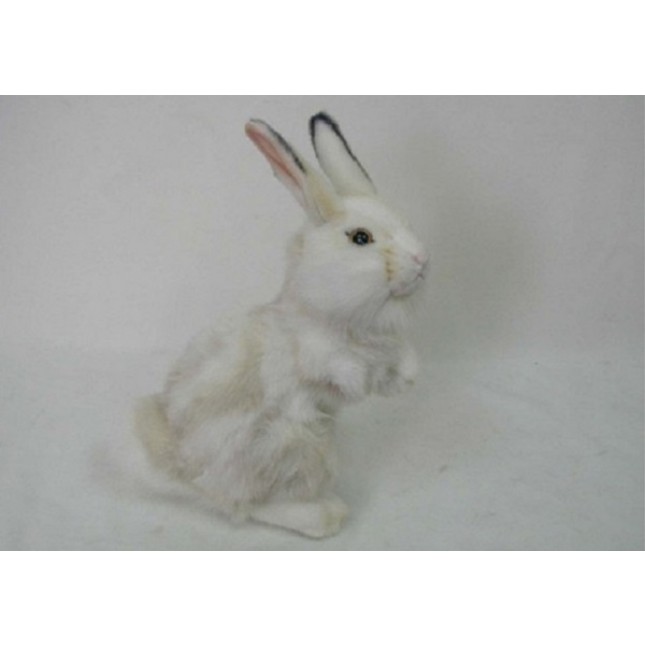 Hansa Toys Bunny Grey and White 11.7''H