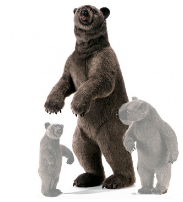 Hansa Toys Grizzly Bear, Lifesize 