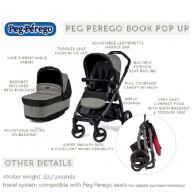 Peg Perego Book Pop Up Stroller 4 COLORS